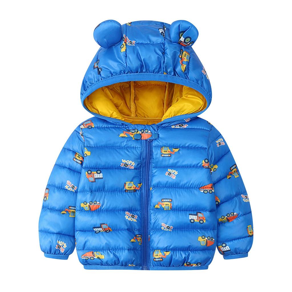 Boys And Girls' Cotton Clothes, Small And Medium-sized Children's Lightweight Hooded Down Cotton Clothes