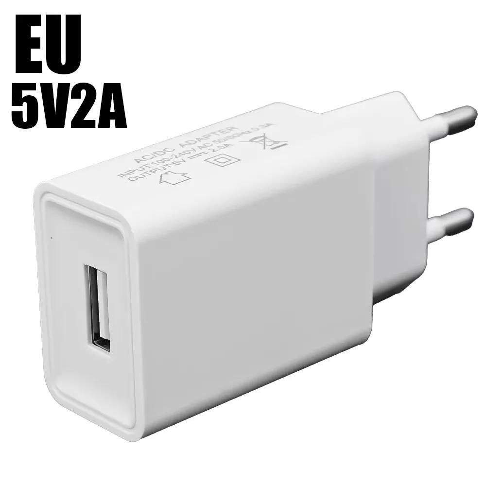 

5V2A USB зарядные устройства EU/US вилка настенные зарядные устройства адаптеры для iPhone Samsung Android QC3.0 быстрая зарядка зарядные устройства с кабелем Type C EU Charger-5V 2A