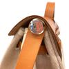 Used Hermes Herbag MM Tote Bag Canvas Beige Authentic 1186