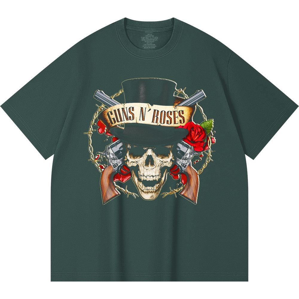 230 Gsm 100% Cotton Heavy Metal T-Shirt  Rock Band Popular Music Print Unisex Heavy Cotton T Shirt