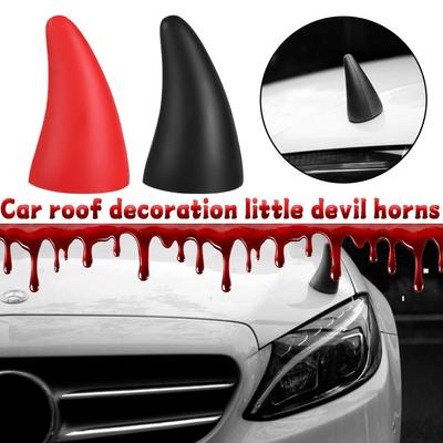 NOWE wysokiej klasy 1 para 3D Devil Horn Car Roof Decoration Kreatywne naklejki na zderzak Stereo Horn Helmet Hood Car Decorati L1M3