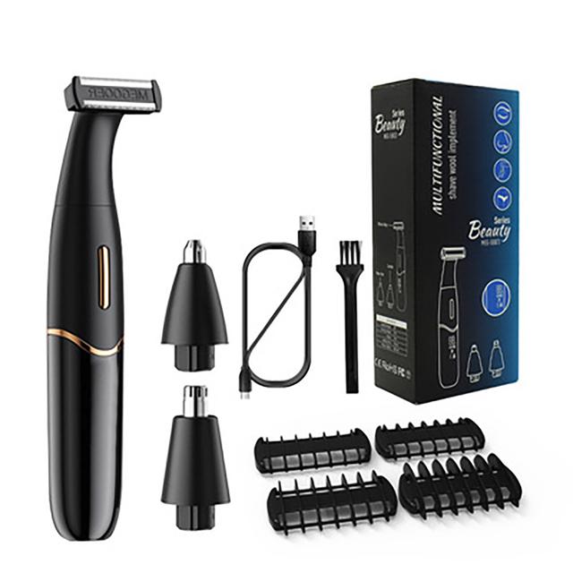 Multi Trimmer 3IN1 Shaver for Men Wet And Dry Shaving Beard Eyebrow Clean Nose Machine Multifunctional Men's Shaving Suit