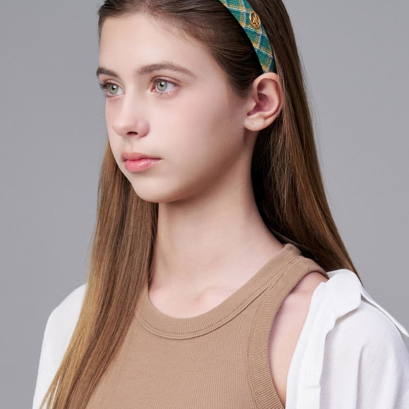 WHITE SANDS Purple Label Modern Retro Check Headband Terni (3 colors)