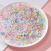 50Pcs/Lot Gradient Flower Acrylic Beads Bellflower Spacer Beads Caps For Diy Charms Bracelets Jewelry Making Findings Accessorie
