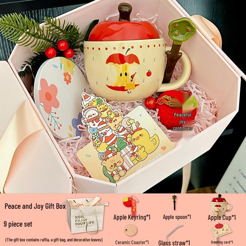 JiMi Apple Ceramic Mug Gift Set