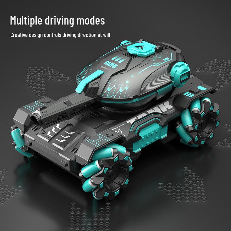 2.4G Gesture Sensing Remote Control Tank Car with Water Bomb Launch, Drifting, and Off-Road Racing for Kids