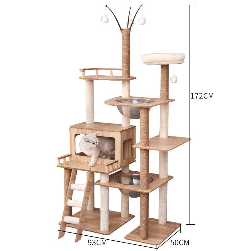 Jingzhou Wooden Cat Tree & Condo