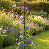 Retro Rusted Umbrella Shape Plant Support Pile Weather-Resistant Prevent Tipping Over Bonsai Fixing Rod Iron Detachable