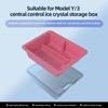 LUCKEASY for Tesla Model 3 Model Y 2023 Central Control Storage Box Ice Crystal Style Armrest Organizer Case Ca Accessories