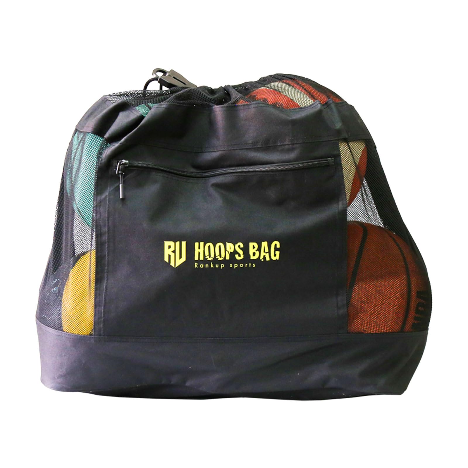 

HOOPS BAG Basketball Carry Ball Practice Large Basketball Notebook Holder Bag, Bag, Case, Backpack, Equipment, Capacity, чёрный