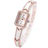 Women's Square Case Roman Numerals Watch Alloy Band Water-Resistant Rose Gold Stylish Gift