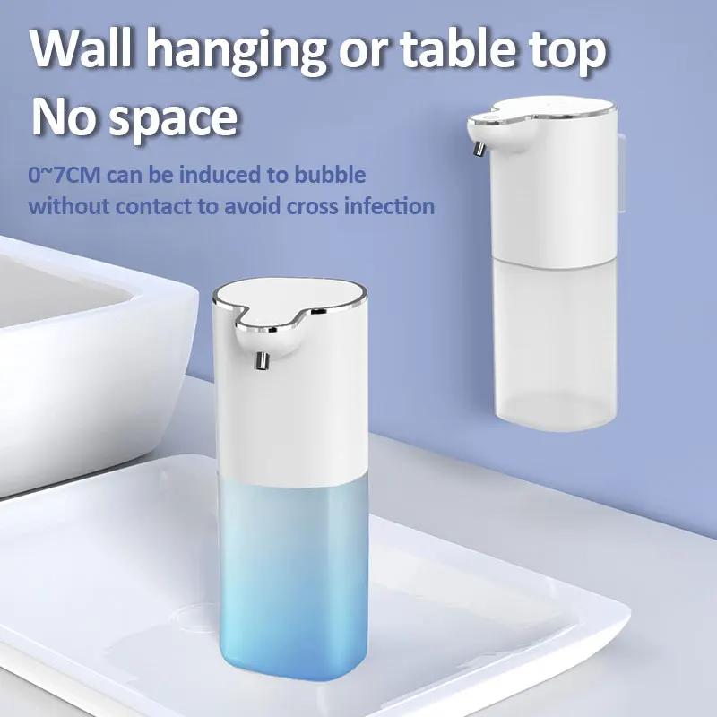 Automatic Foam Soap Dispensers 400ml 4-Gears Bathroom Smart Washing Hand Machine USB Rechargeable Touchless Hand Sanitizers