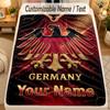 FlaneldeckeEintracht Frankfurt Benutzerdefinierter Name Text Personalisierte Weiche Warme Überwurfdecke Heimdekoration Geschenk