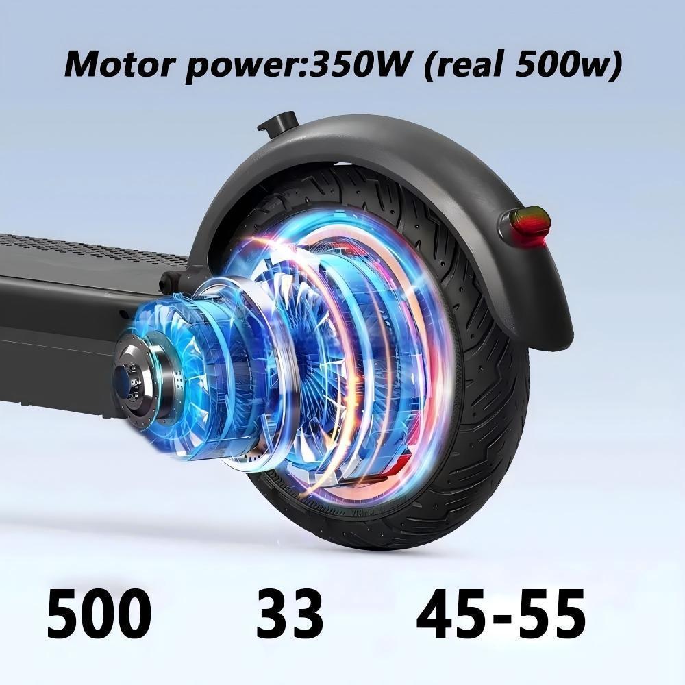 Nuovo Scooter Elettrico EMOKO HT-T4 MAX per Adulti con Sospensioni Ruote da 10 pollici per Strada Urbana Motore da 500W Batteria 36V15AH Scooter Elettrico Cittadino