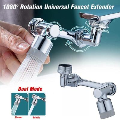 Nuovo universale rotazione 1080 ° prolunga rubinetto aeratore filtro antispruzzo in plastica rubinetti per lavabo cucina ugello gorgogliatore braccio robotico