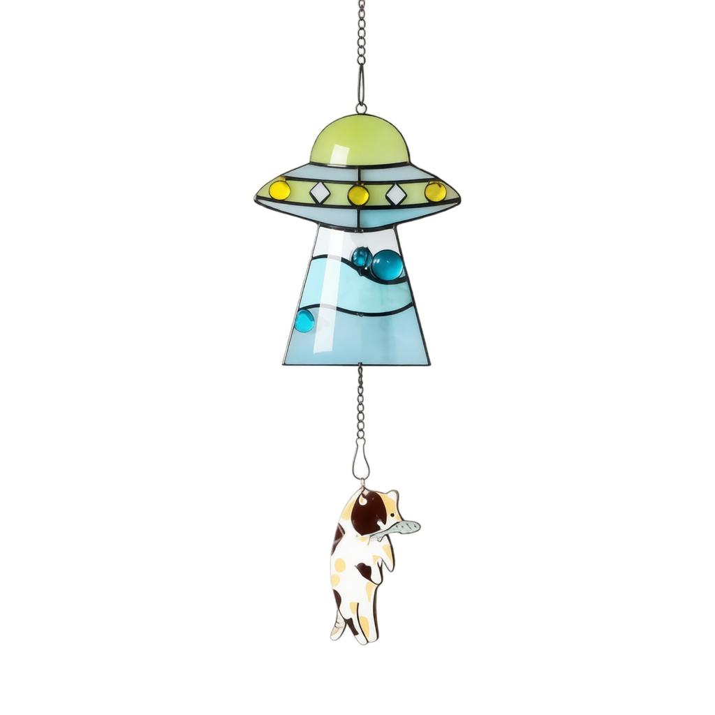 Spaceship Acrylic Pendant Keychain for Bag Decoration