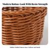 Wall Hanging Basket with Handle Open-Top Storage Container Sturdy for Dorm Rooms