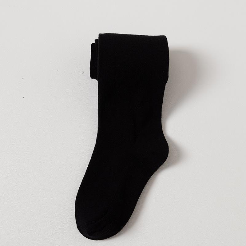 

White Girls Ballet Dance Cotton Tights - Spring/Autumn Solid Color Practice Leggings M (90-105 cm)