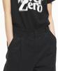 MOZMOZ Back Elastic Cargo Drawstring Cotton Pants Black