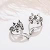 Cute Fox Ear Ear Clip Women's New Retro Fashion Creative Small Animal Earrings Earclip Jewelry