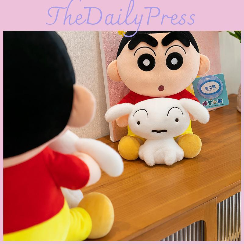 Embraces Shinchan Nohara Shiro Plush Toy Kids Soft Doll For Play And Gifting