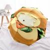 Psyduck Cartoon pattern, automatic folding umbrella, portable and foldable design, 8 ribs, a Christmas or birthday gift.