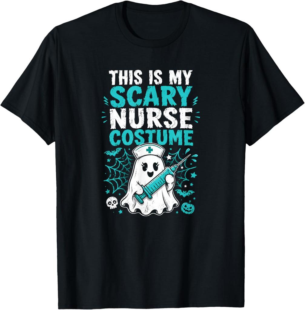 This is My Scary Nurse Costume Spooky Ghost Halloween T-Shirt
