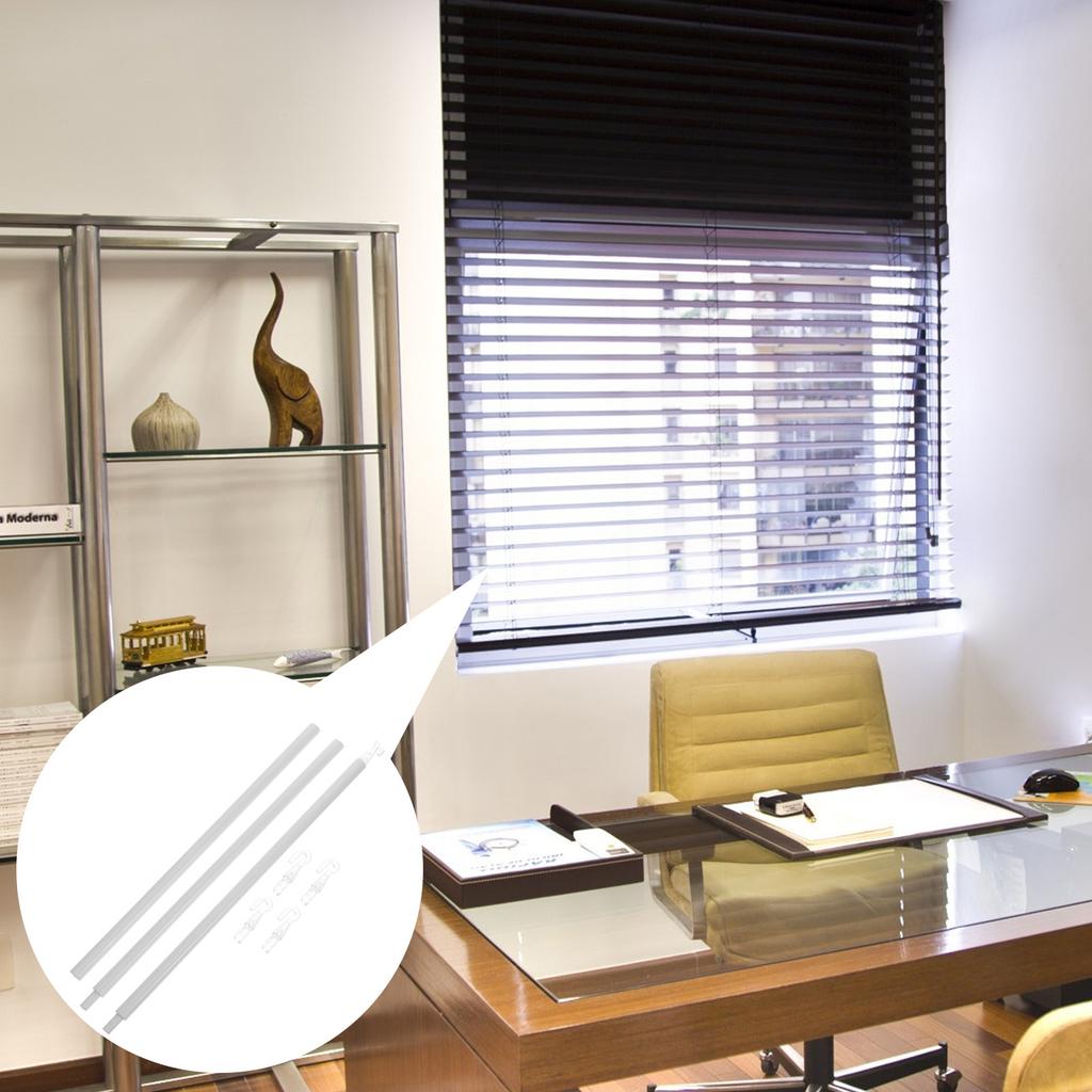 Shutter Rotary Rod Blind Stick with Hook Pull Window Opener Pole Curtain Drapes