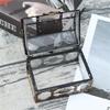 1 Gird Treasure Box 10.5x8x6.5cm Plastic Retro Transparent