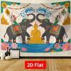 Thaise architectuur Dai Nieuwjaars Songkran Festival banner achtergrond festival evenement feest decoratie aanpasbaar groot formaat poster