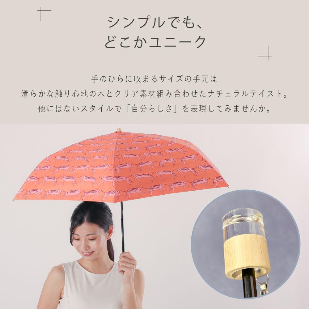 Ogawa Folding Sun and Rain UV Protection Light Safety Manual Koruko Spring Flower Safety Storage Bag Product 81430 Women's Parasol, Protection, 99.9%+
