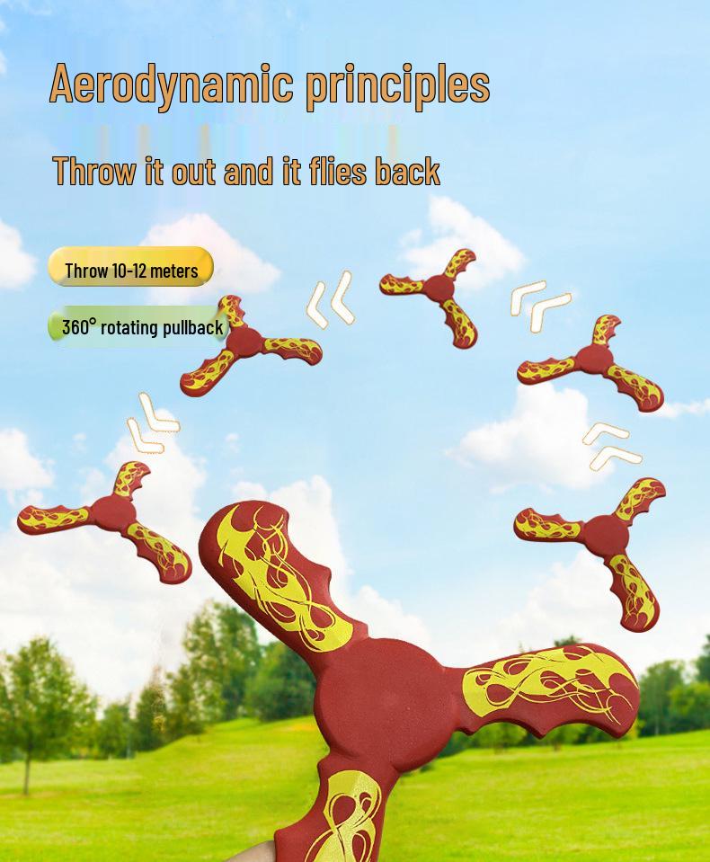 Three-Leaf Boomerang: Safe Outdoor Toy for Boys & Girls
