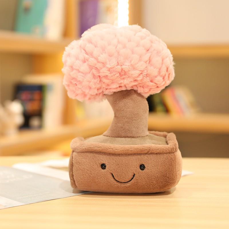 Creative Plush Money Tree Ornament - Green Potted Plant Doll for Living Room