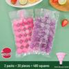 Self-Sealing Passion Fruit Ice Cube Molds - Disposable Freezer Bags