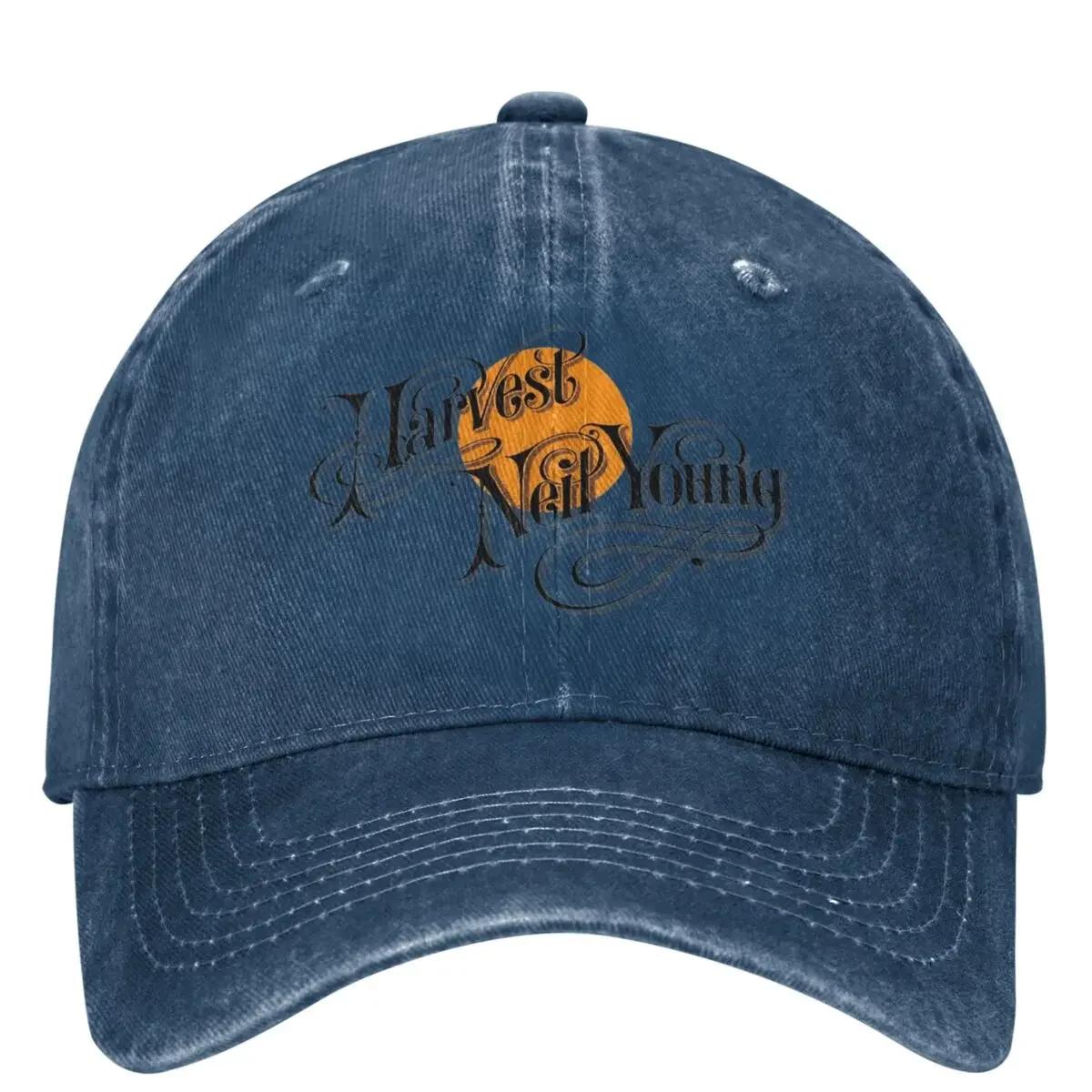 Neil Young Lässige Baseballkappe Sommer Ernte Trucker Hut Heißer Verkauf Jagd Camping Hip Hop Hüte Männer Erwachsene Mode Baseballkappen Adjustable navy blau
