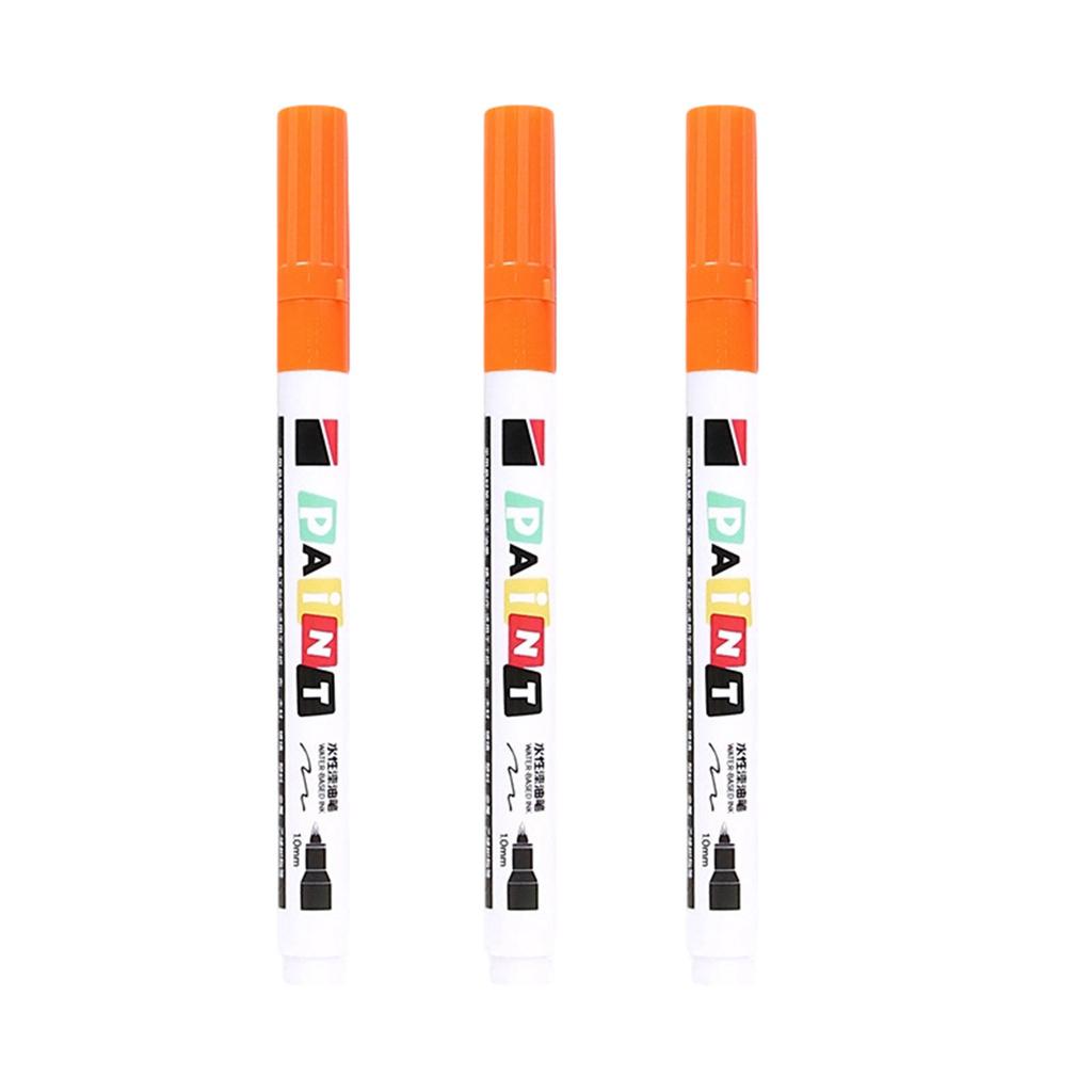 3Pcs Monument Paint Pen Sunproof Waterproof Stone Marker Pen For Writing Coloring On Tombstones Gravestone Restoration