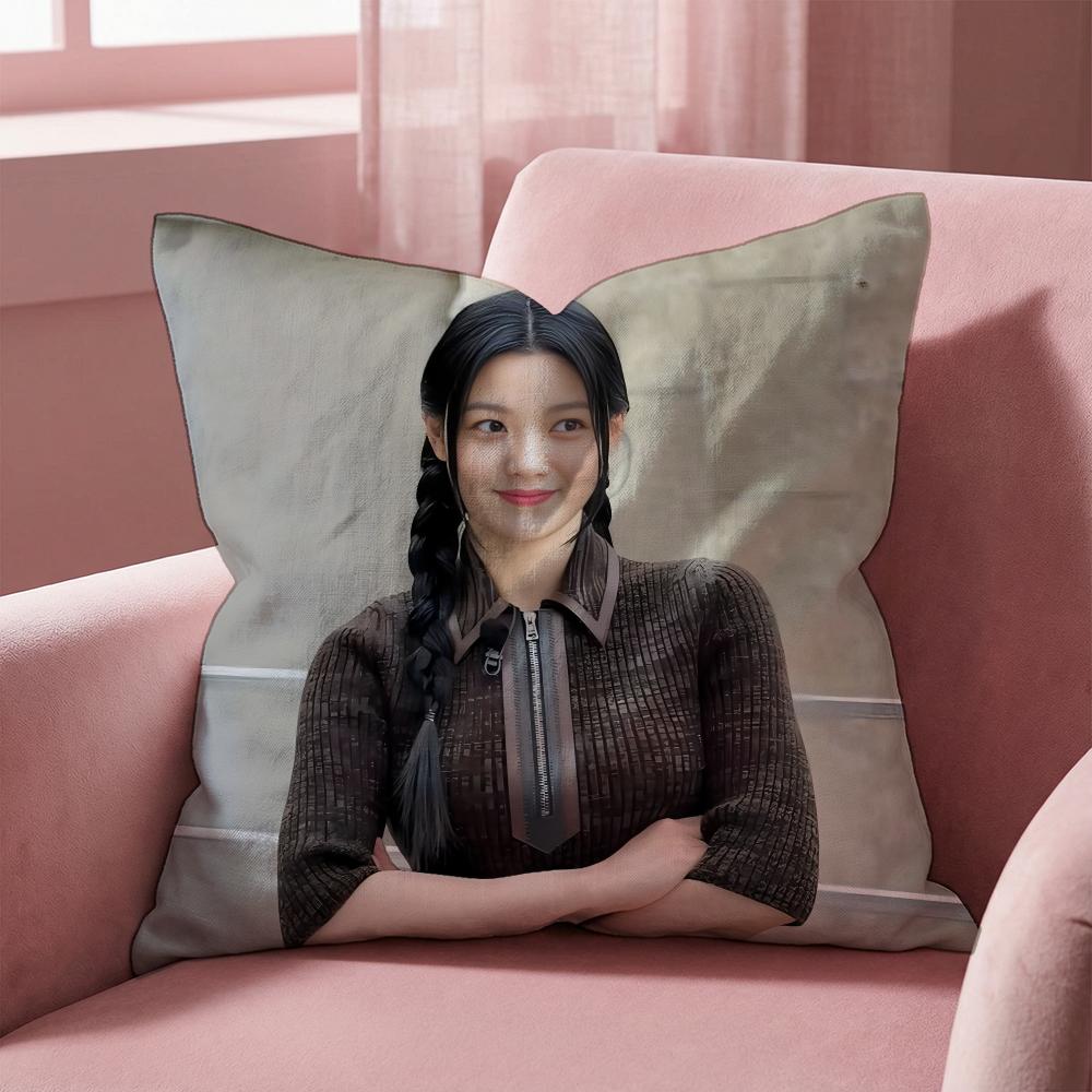 Host K-KimS You J-JungS Cushion Cover Multi-Scene Pillow Cover for Home & Car - Reversible, Soft & Durable for Daily Use