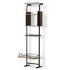 Pet Feeding Station with Storage Dog Food & Toy Organizer Raised Dog Bowls