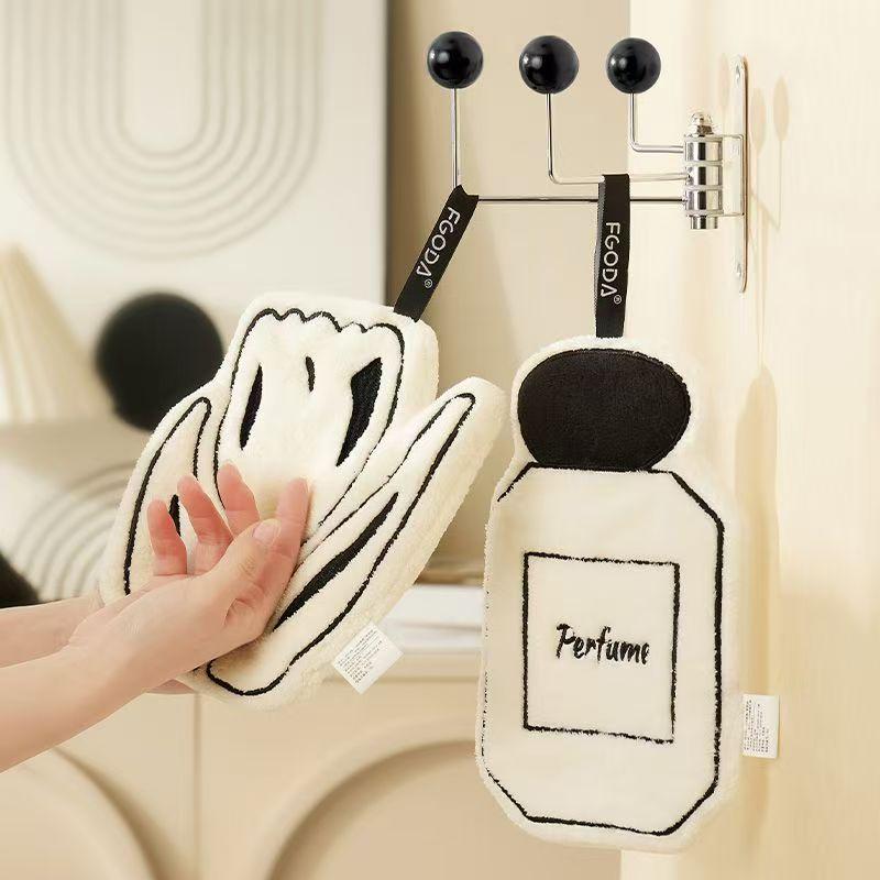 Hangable Hand Towel, Thickened Absorbent Quick-drying Bathroom Special Handkerchief Hand Cloth Children's Handkerchief Towels
