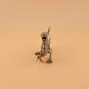 Brass Chinese Ox Year Mascot Incense Sticker