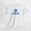 Retro 1970s Simca Unisex Heavy Cotton Tee | Vintage Style T-Shirt, Casual Wear