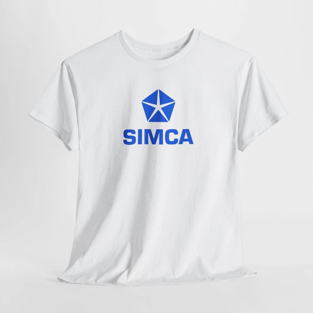Camiseta Pesada de Algodón Unisex Simca Retro Años 70 | Camiseta Estilo Vintage, Ropa Casual