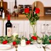 Vaso per Fiori Cilindrico Trasparente in Acrilico Infrangibile Alto Grande Vasi in Plastica per Decorazione Matrimonio Festa Vaso Fioriera Idroponica