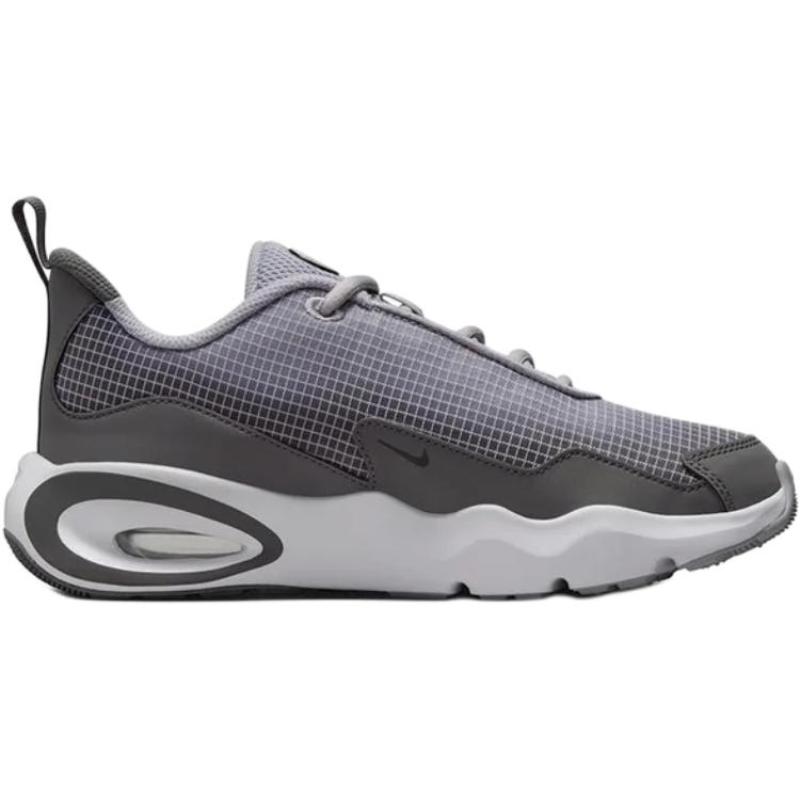 Nike Air Max Nova Abrasion Resistant Low Top Kids Lifestyle Shoes Black Iron Gray Teenagers Sneakers FN4446-004