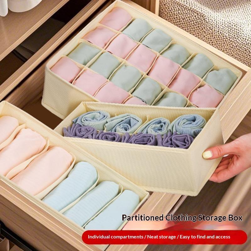 Organizzatori di biancheria intima di armadi e cassetti Armadio Vestiti Organizzatore reggiseno per biancheria intima Calzini Pantaloni Casa Scatola di stoccaggio pieghevole