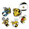 5pcs Strong Bee Creative Car Sticker Auto Animal Sticker Bumper Sticker 3d Car Sticker