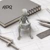 Cool Alien Figurine 3D Printed Reading Ornament Creative Sitting Unique Sculpture Sculpture