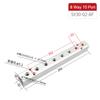 Aluminium Splitter 1/2" Pt Thread Port 2 3 4 5 6 7 8 9 10 Way 1/4 Pneumatic Air Manifold Distributor Connector