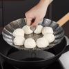 9-inch Stainless Steel Lotus Root Steamer Rack, Foldable Food Steamer, Kitchen Fruit Drainage Basket, Cooking Accessories