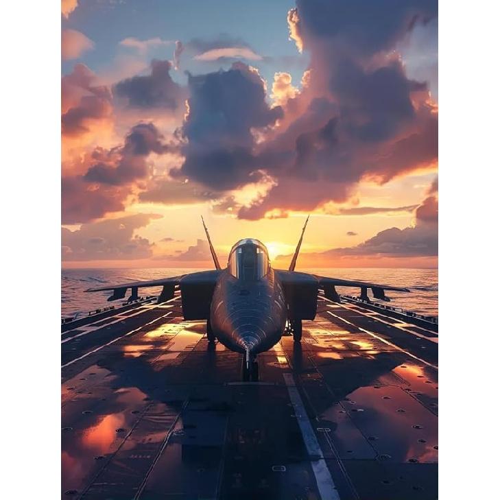 

YOUSHIHA Aircraft Carrier Diamond Painting Kits for Adults,Vehicle Diamond Painting Art Kit for Adult,5D Gem Diamond Art Painting for Relatives and 8 x 12 INCH